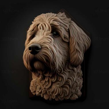 3D модель Лабрадудль собака (STL)